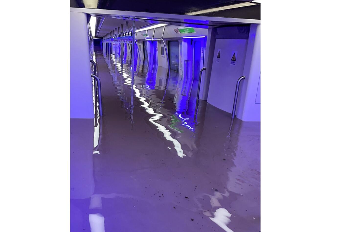 Inundación en Metro de China