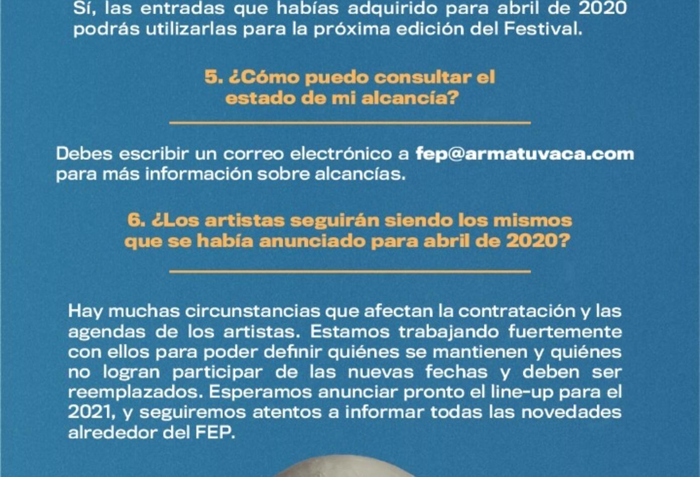 Aplazado Festival Estéreo Picnic