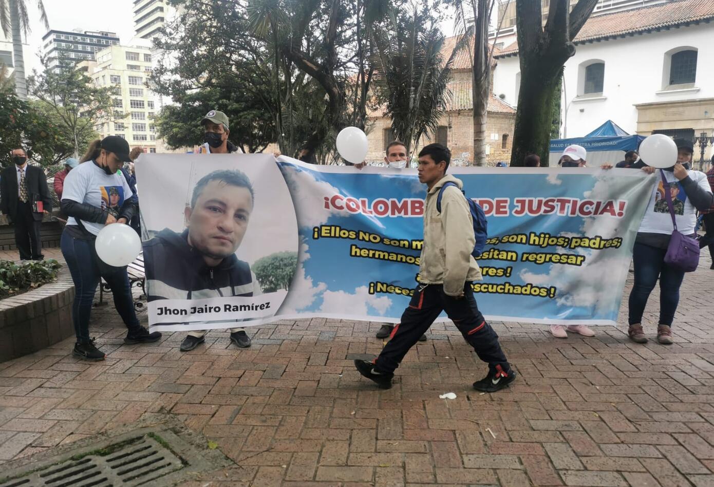 Familiares de exmilitares colombianos en Haití