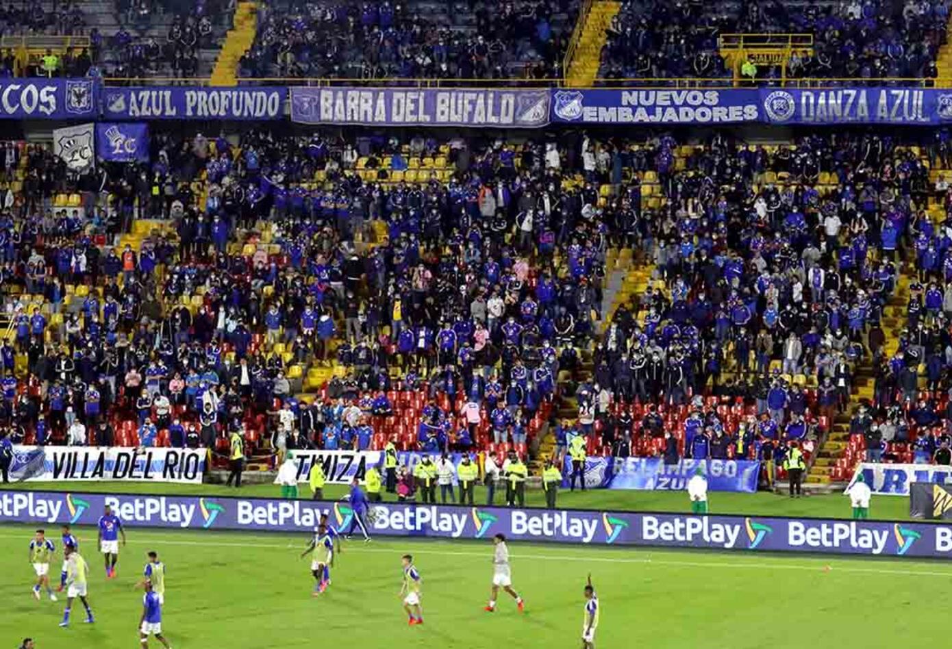 Regreso de hinchas de Millonarios