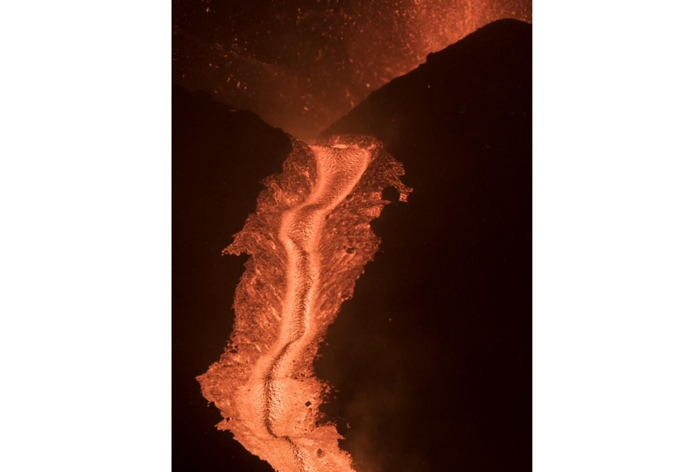Lava del volcán Cumbre Vieja
