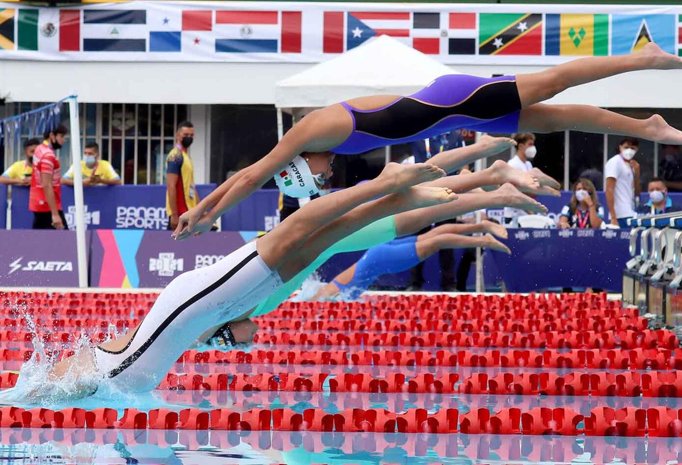 Natación 400 mts clasificatorios hombres y mujeres