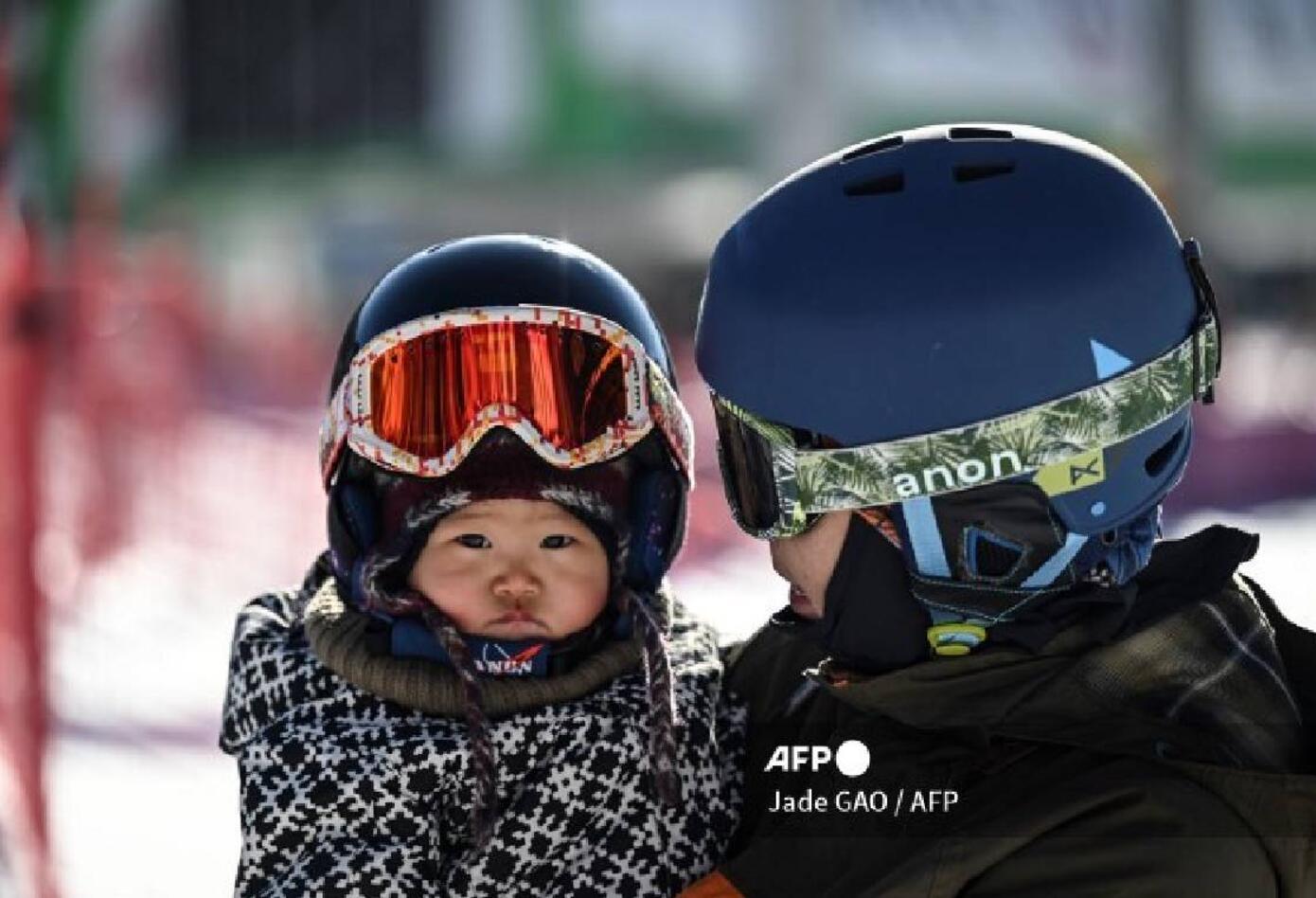 Wang Yuji y su mamá