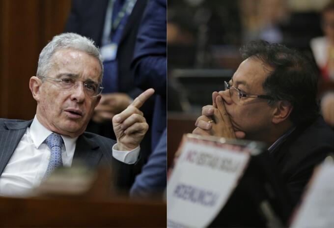 Álvaro Uribe y Gustavo Petro Álvaro Uribe y Gustavo Petro