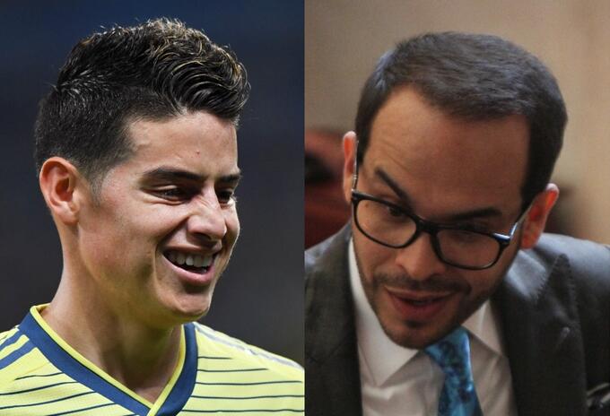 James Rodríguez y Abelardo de la Espriella James Rodríguez y Abelardo de la Espriella
