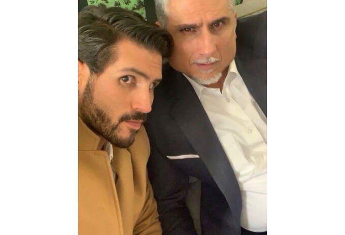 Brian Moreno y su padre Marlon Moreno