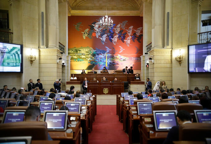 En el balance de 2021 hay varias leyes sociales aprobadas por el Congreso. El Congreso de la República, en Bogotá