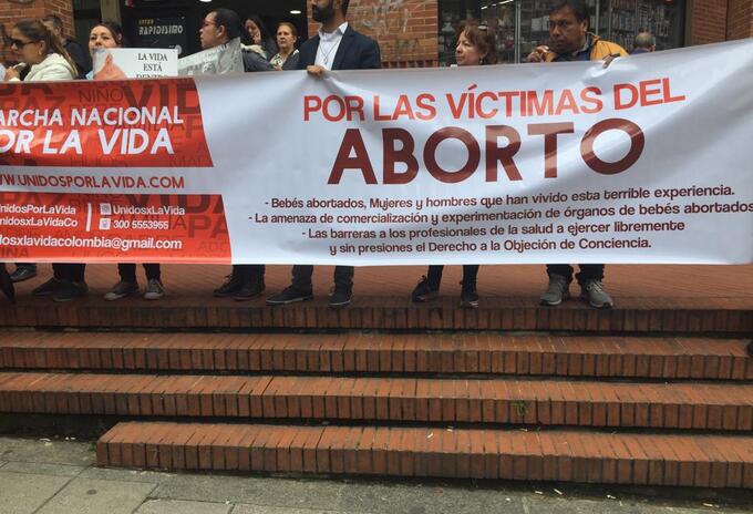 Protestas en contra del aborto en Colombia