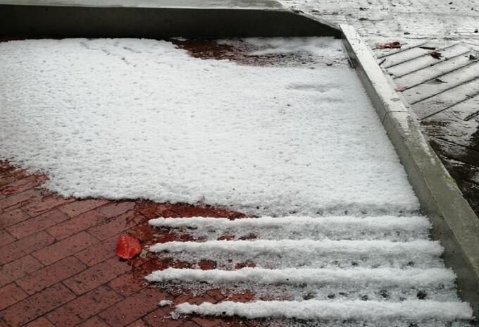 Granizada en Bogotá Granizada en Bogotá