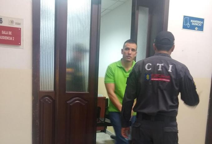 Félix García Chabur en Palacio de Justicia de Ibagué.