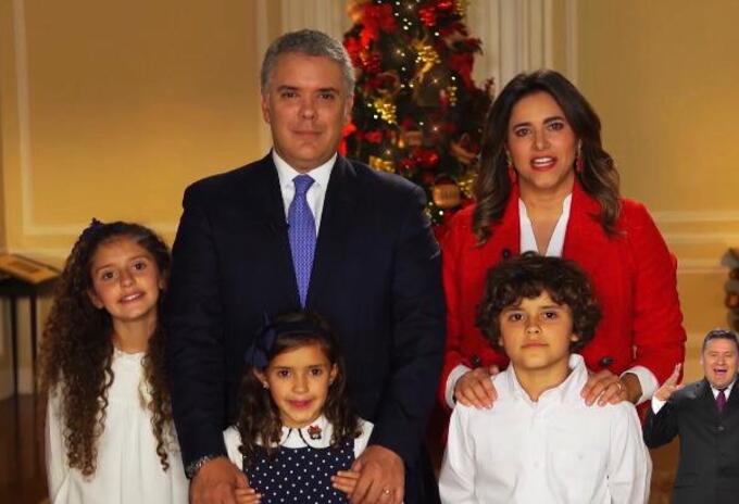 Presidente Iván Duque y su familia entregan mensaje de Navidad al país