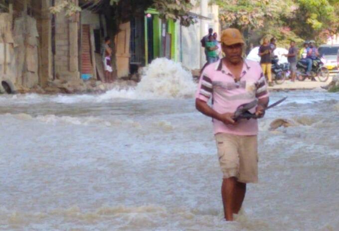 Daño en tubería obligó a suspender el servicio de agua en el 50% de Cartagena-Foto/Cortesía Se espera que el daño pueda ser reparado en las próximas 24 horas.