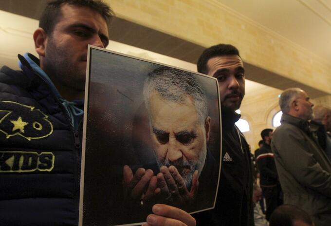 Qasem Soleimani en un retrato