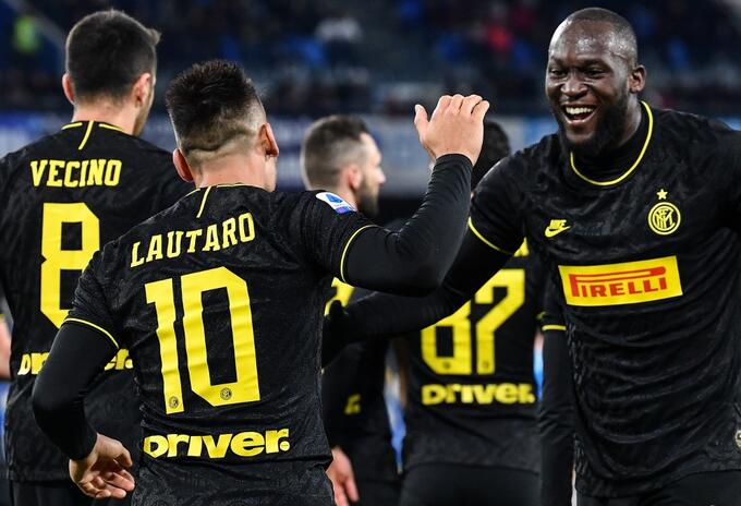 Inter de Milán - Lukaku y Lautaro Martínez