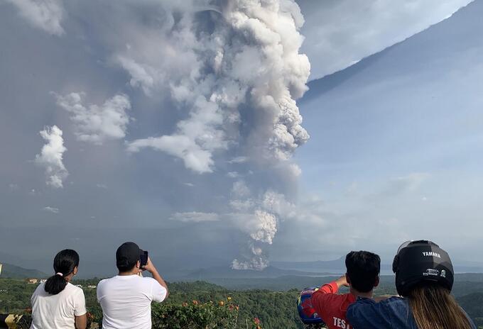 Erupción volcán Filipinas