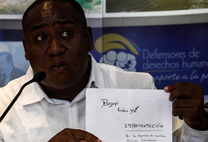 Leyner Palacios, líder social y sobreviviente de Bojayá.