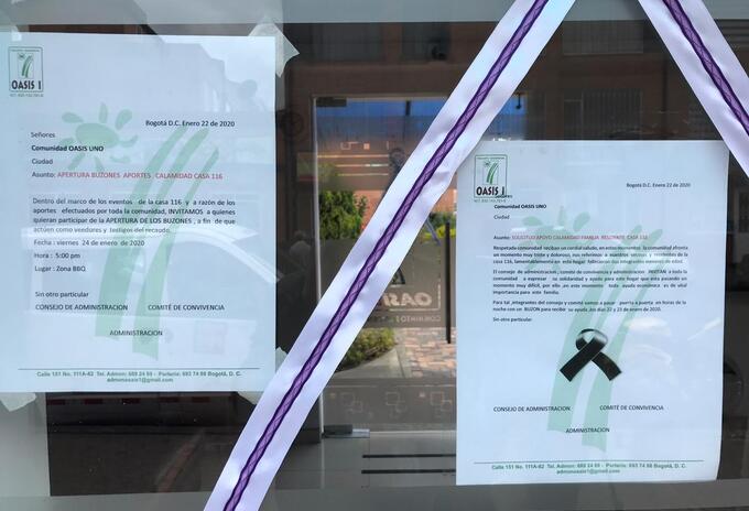 Menores fallecidos en Suba
