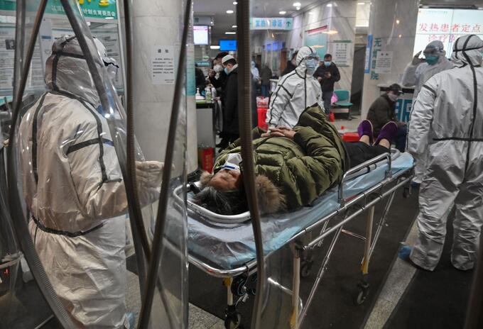 Atención del coronavirus en Wuhan, China Atención del coronavirus en Wuhan, China