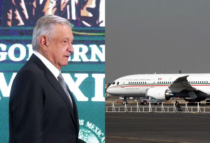 El avión presidencial y Andrés Manuel López Obrador El avión presidencial y Andrés Manuel López Obrador