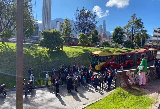 Accidente Transmilenio