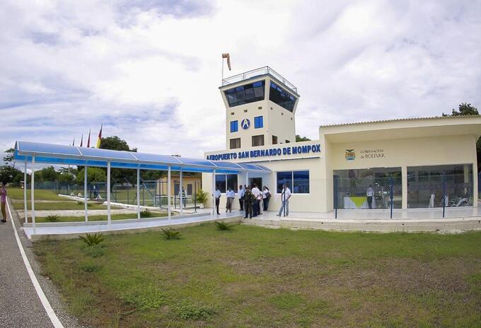 Este es el aeropuerto de Mompox.