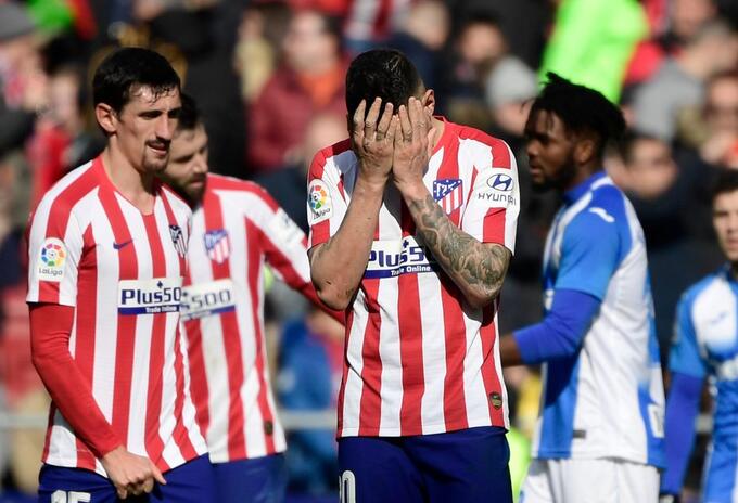 Atlético de Madrid, derrotado