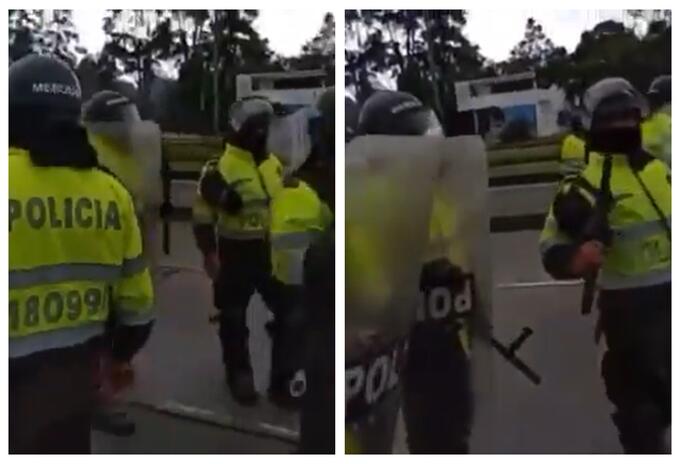 Policía en manifestaciones