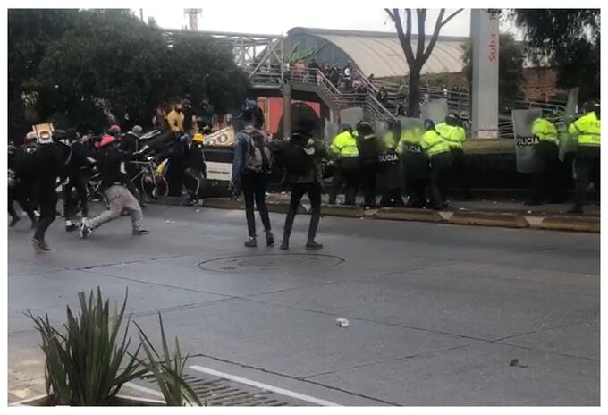 Protestas Bogotá