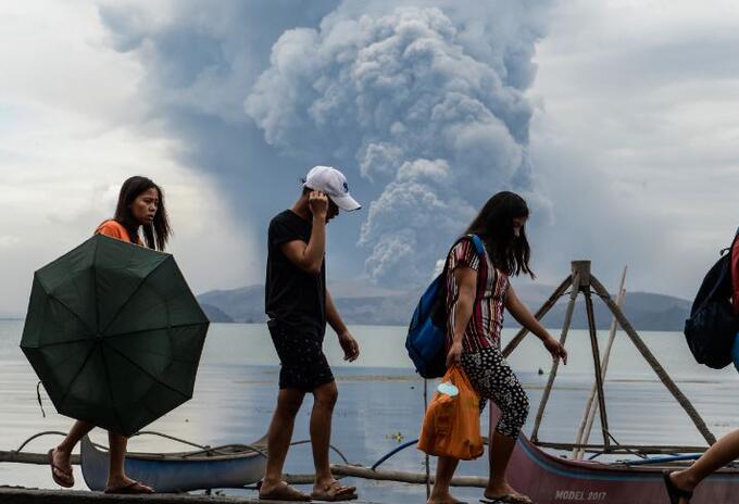Alerta en Filipinas por el volcán Taal