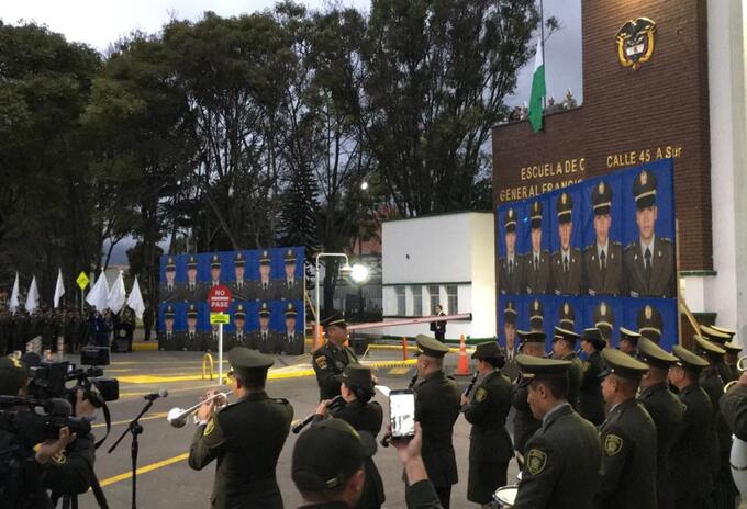 Homenaje atentado en escuela General Santander