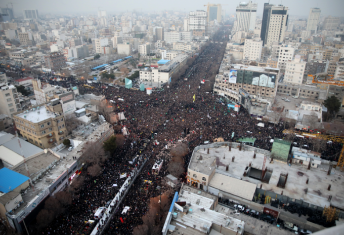 Funeral en Irán de Qasem Soleimani