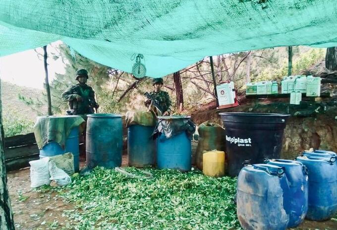 Laboratorio de cocaína en Jamundí