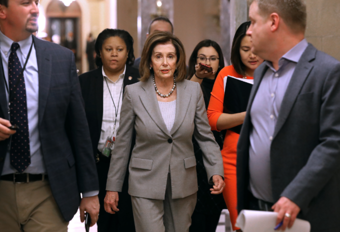 Nancy Pelosi, líder de la Cámara de Representantes