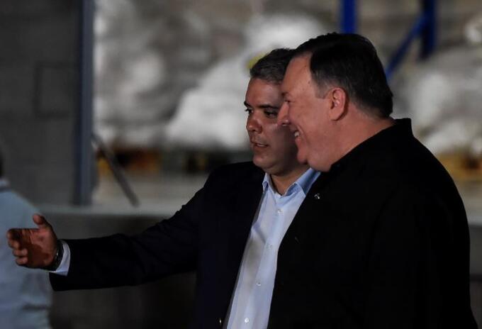 Presidente Iván Duque y Mike Pompeo