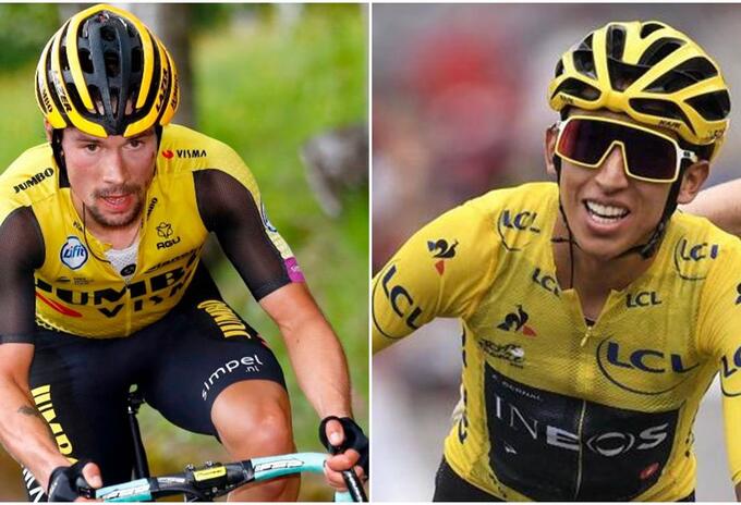 Roglic y Egan Bernal