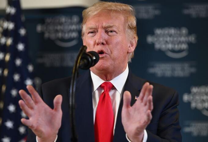 Donald Trump en Foro Económico Mundial en Davos