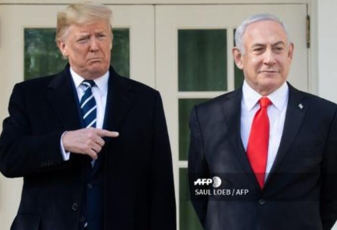 Presidente Donald Trump y primer ministro de Israel, Benjamin Netanyahu
