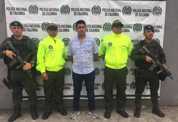 Captura de alias 'chatarra' por parte de la Policía