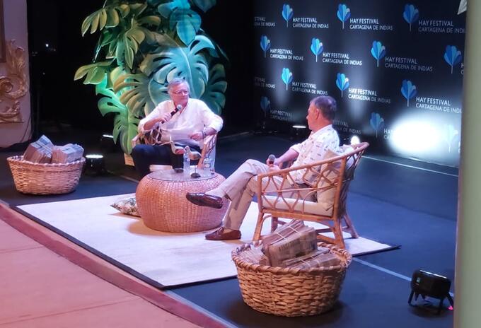 Juan Manuel Santos en el Hay Festival