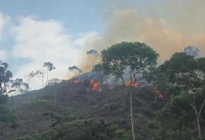 Incendio forestal en el Norte y Nordeste antioqueño.