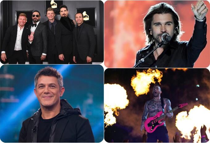 Backstreet Boys, Maroon 5, Juanes y Alejandro Sanz Backstreet Boys, Maroon 5, Juanes y Alejandro Sanz