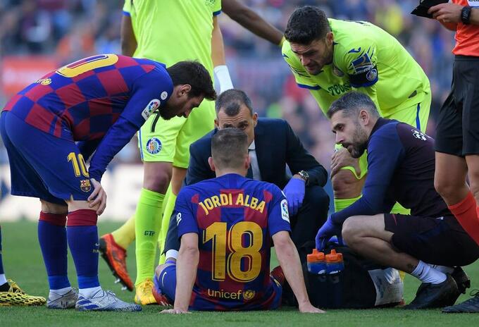 Jordi Alba con el Barcelona Jordi Alba con el Barcelona