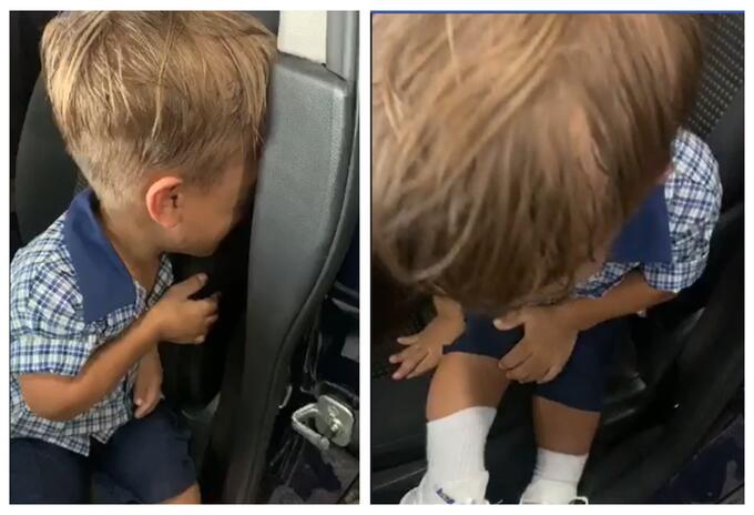 Niño con enanismo