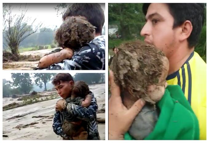 Rescate a bebé en piedecuesta
