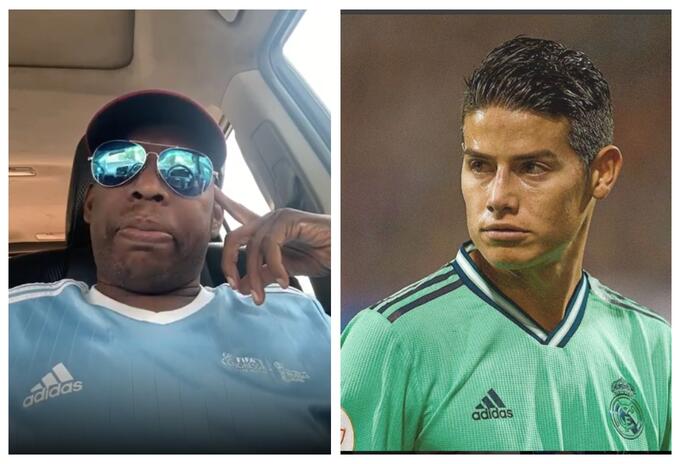 Tino Asprilla y James Rodríguez