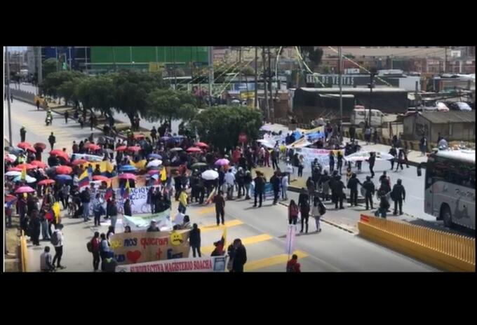 Bloqueo en estación Terreros