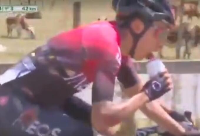 Egan Bernal, caída campeonatos nacionales de ciclismo