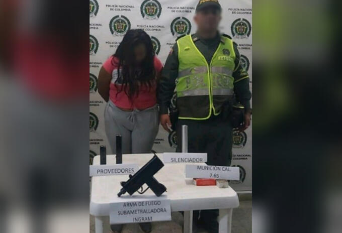 Mujer capturada en Cisneros, Antioquia