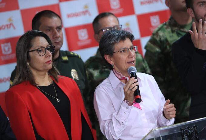 Claudia López, alcaldesa de Bogotá en rueda de prensa Claudia López, alcaldesa de Bogotá en rueda de prensa