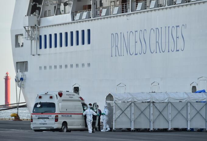 Crucero en cuarentena por coronavirus Crucero en cuarentena por coronavirus